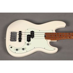 Sqoe SPJ600 Bass Guitar, Olympic White-06