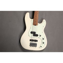 Sqoe SPJ600 Bass Guitar, Olympic White-07