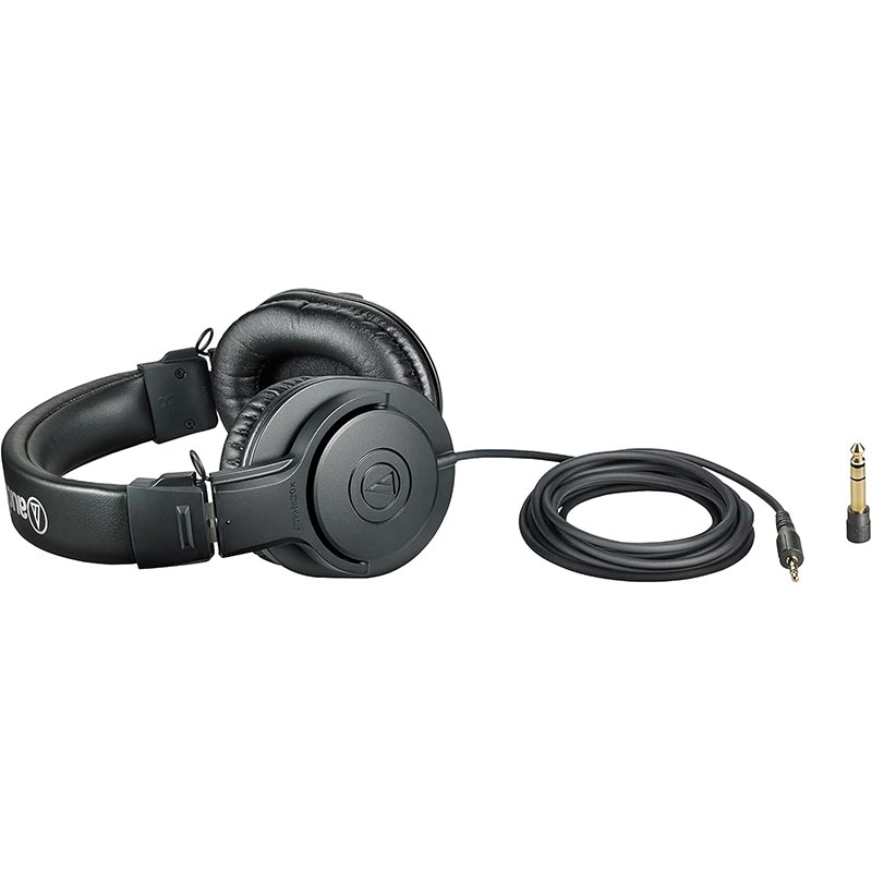 Audio Technica ATH M20x Professional Studio Monitor Headphones, Black-03 Audio Technica ATH M20x Professional Studio Monitor Headphones, Black-03