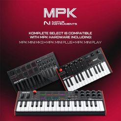 Akai MPK Mini Mk3 Compact Keyboard Controller, Black-04