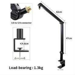 Desktop Microphone Boom Arm Stand -04