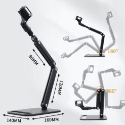 Heavy Duty Desk Studio Mic Stand-02