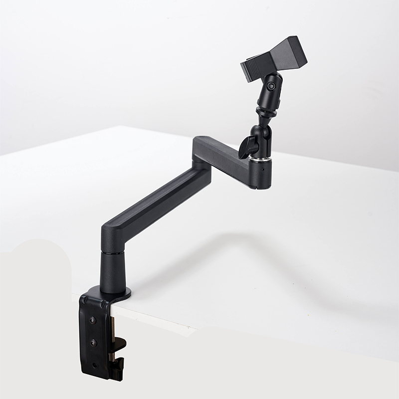 Low Profile Microphone Boom Arm Stand with Hidden Cable Management-03 Low Profile Microphone Boom Arm Stand with Hidden Cable Management-03