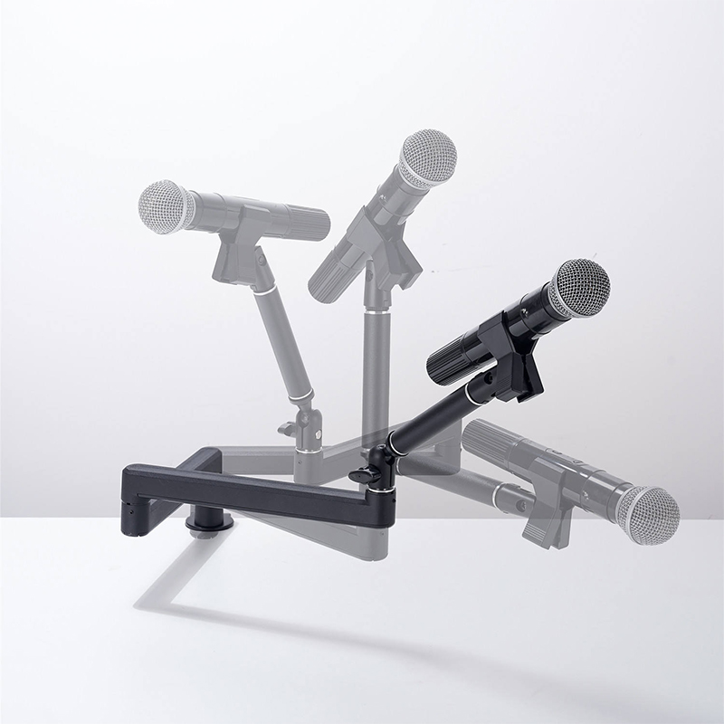 Low Profile Microphone Boom Arm Stand with Hidden Cable Management-05 Low Profile Microphone Boom Arm Stand with Hidden Cable Management-05