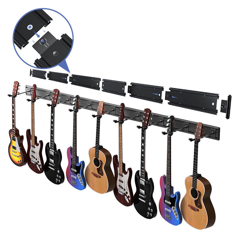Wall-Mounted Guitar Stand Display Rack – Set of 5-02 Wall-Mounted Guitar Stand Display Rack – Set of 5-02