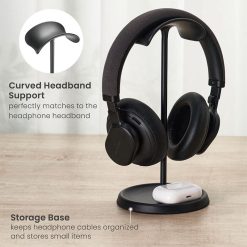 desktop Headphone Hanger Universal Headset Aluminum Stand -02