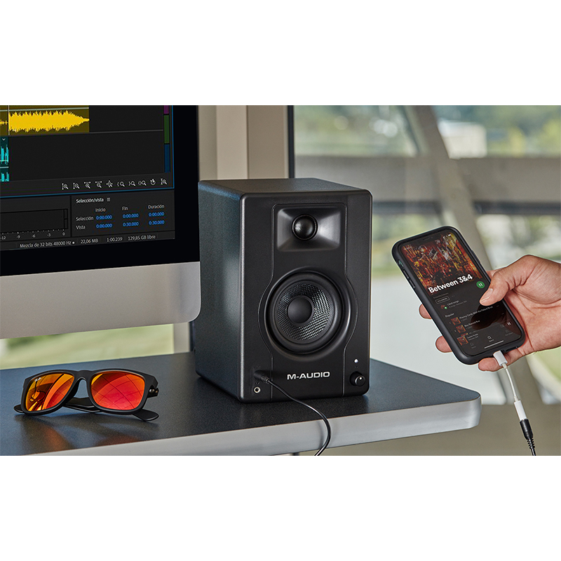 M-audio BX3 3.5 Inch Wired Studio Monitor Speakers-06